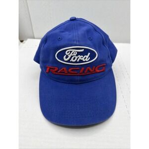 Vintage Ford Racing NASCAR Hat 1990's Embroidered Adjustable Blue